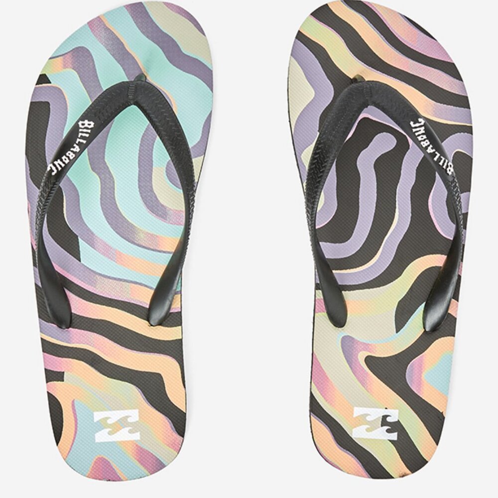 BILLABONG Men's Tides Flip Flop Sandals Size 13 In Multi